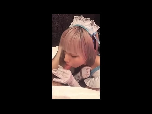 ❤️ 日本のアイドル「まゆか」、フレンチメイドのコスプレ、その1、ローションでフェラチオ、自慰行為 ロシアポルノ ❌️❤