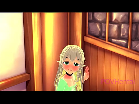 ❤️ (トラップ）エルフのメイドが顔を洗うのを手伝う ロシアポルノ ❌️❤